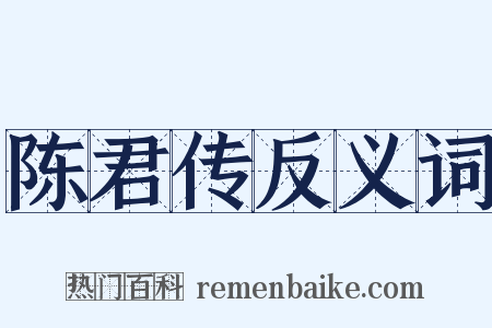 陈君传反义词是什么意思的图片